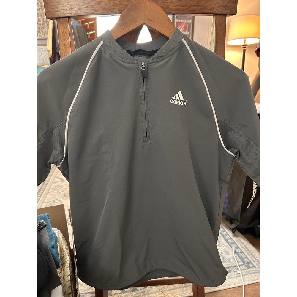 Adidas Women's Windbreaker Jacket Size Medium Drawstring Bottom